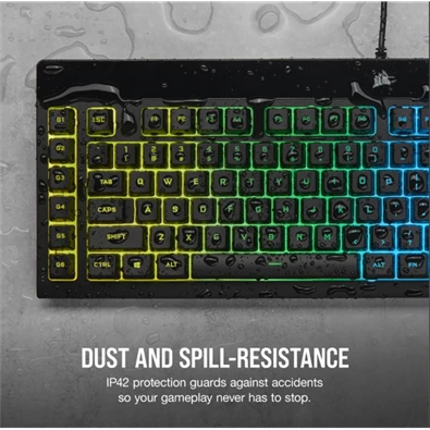 Corsair K55 RGB PRO XT US vezetékes fekete gamer billentyűzet
