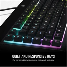 Corsair K55 RGB PRO XT US vezetékes fekete gamer billentyűzet