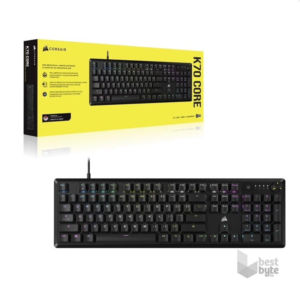 Corsair K70 RGB CORE gamer billentyűzet