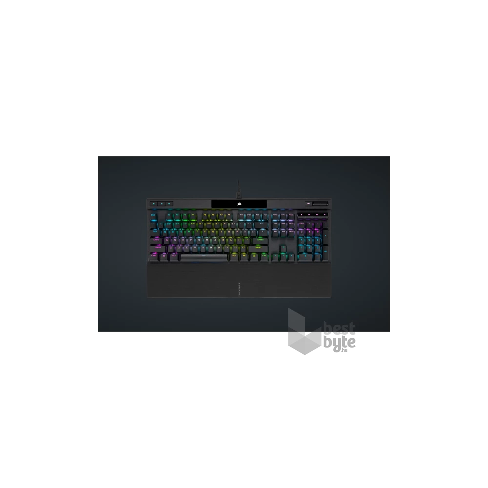 Corsair K70 RGB PRO CHERRY MX Red switch US vezetékes mechanikus szürke gamer billentyűzet