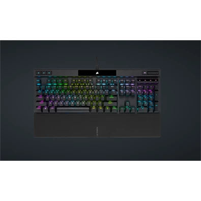 Corsair K70 RGB PRO CHERRY MX Red switch US vezetékes mechanikus szürke gamer billentyűzet
