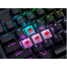 Corsair K70 RGB PRO CHERRY MX Red switch US vezetékes mechanikus szürke gamer billentyűzet