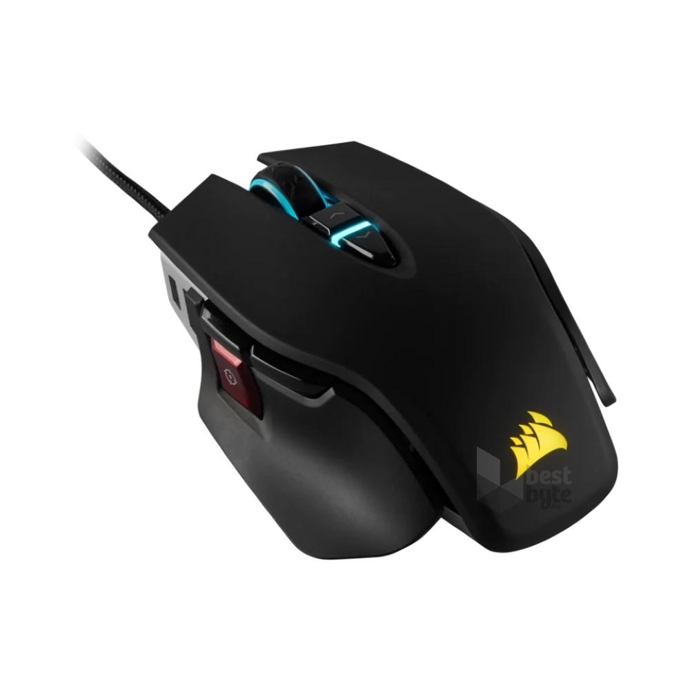 Corsair M65 ELITE RGB Fekete 18000DPI Gamer egér