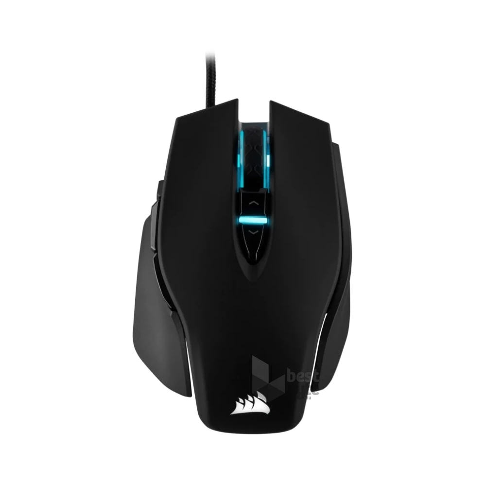 Corsair M65 ELITE RGB Fekete 18000DPI Gamer egér