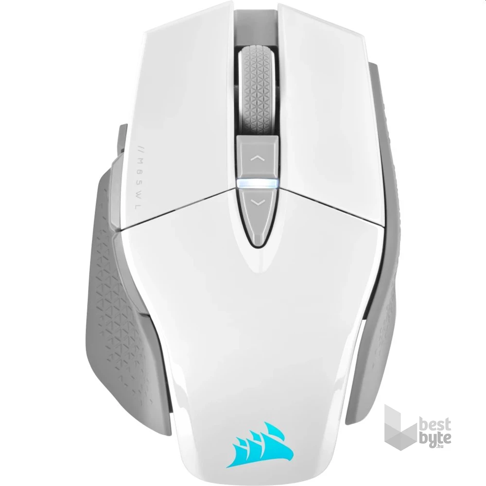 Corsair M65 RGB Ultra vezeték nélküli fehér gamer egér