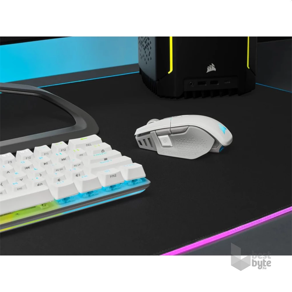 Corsair M65 RGB Ultra vezeték nélküli fehér gamer egér