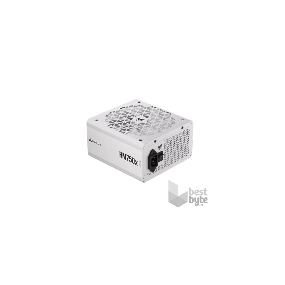 Corsair RM750x Shift White 750W 80+ Gold ventillátorral moduláris tápegység