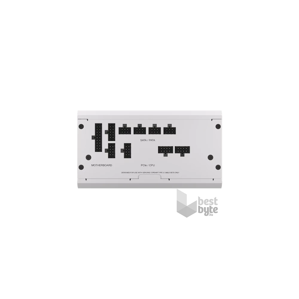 Corsair RM750x Shift White 750W 80+ Gold ventillátorral moduláris tápegység