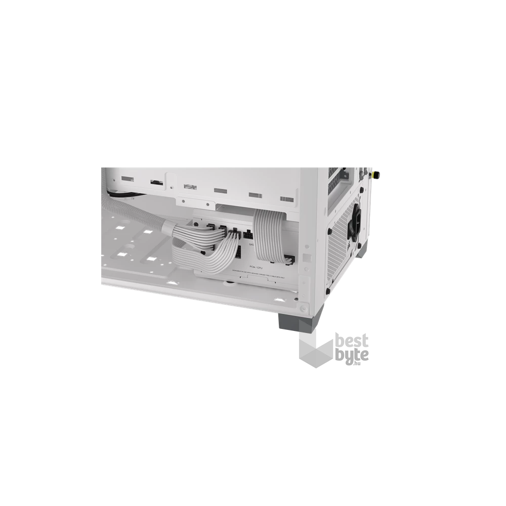 Corsair RM750x Shift White 750W 80+ Gold ventillátorral moduláris tápegység