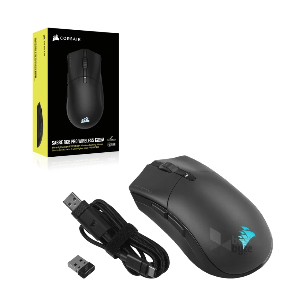 Corsair SABRE RGB PRO WIRELESS CHAMPION SERIES Ultra-Light gamer egér