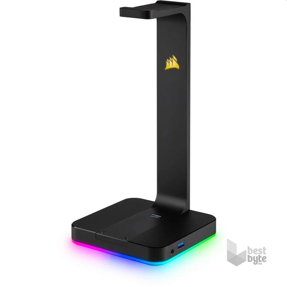 Corsair ST100 RGB 7.1 hangkártyával prémium fejhallgató állvány