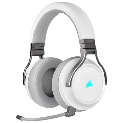 Corsair VIRTUOSO RGB vezeték nélküli fehér gamer headset