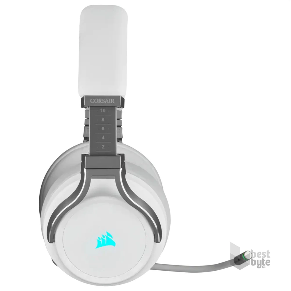 Corsair VIRTUOSO RGB vezeték nélküli fehér gamer headset