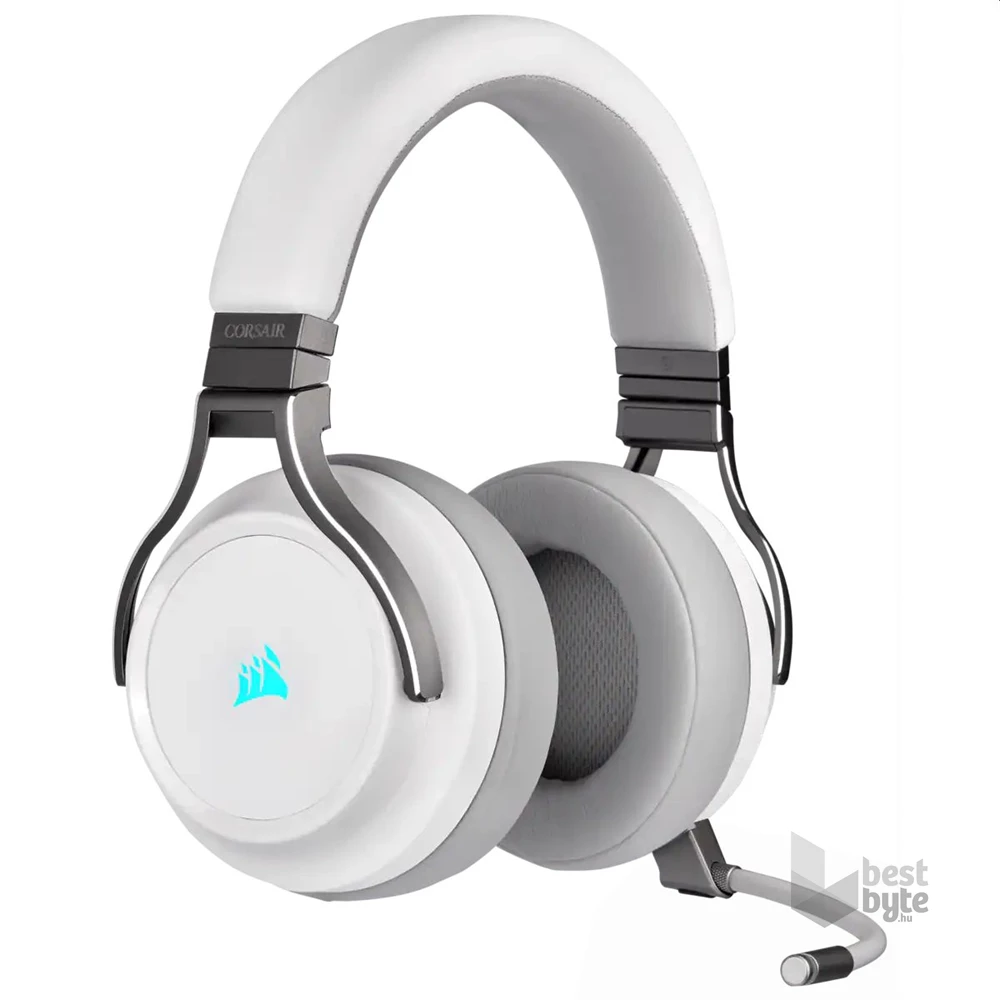 Corsair VIRTUOSO RGB vezeték nélküli fehér gamer headset