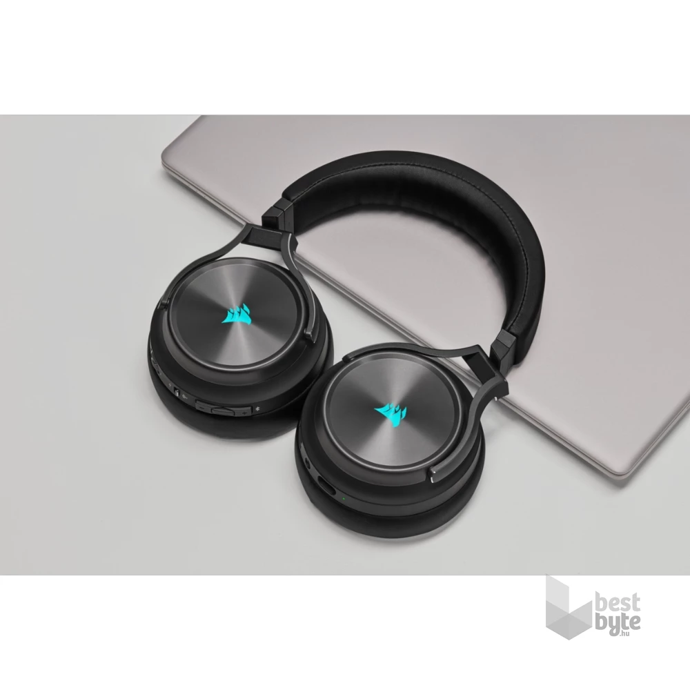Corsair VIRTUOSO XT RGB vezeték nélküli metálszürke gamer headset