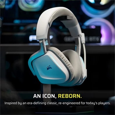 Corsair VOID v2 Dolby Atmos fehér vezeték nélküli gamer headset