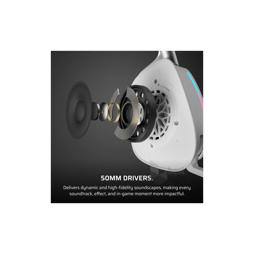 Corsair VOID v2 Dolby Atmos fehér vezeték nélküli gamer headset