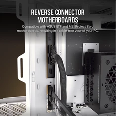 Corsair iCUE LINK 2500X RGB Dual Chamber fehér (táp nélküli) ablakos mATX ház