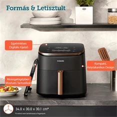 Cosori CAF-DC602-KEUR TurboBlaze Chef Edition 6 L forrólevegős sütő