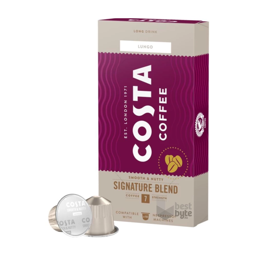 Costa Coffee Medium Lungo Nespresso kompatibilis 10 db kávékapszula