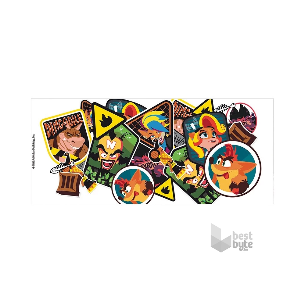 Crash Bandicoot "Sticker Crash" 320ml bögre