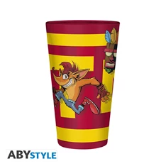 Crash Bandicoot "TNT Crash" 400ml üveg pohár