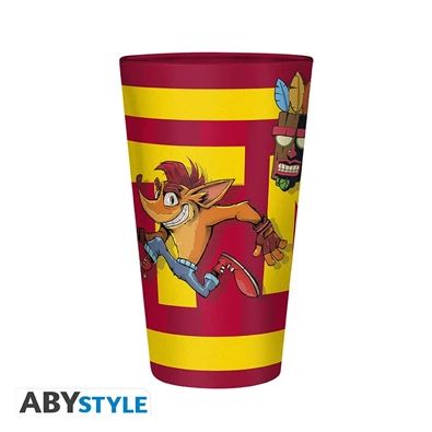 Crash Bandicoot "TNT Crash" 400ml üveg pohár