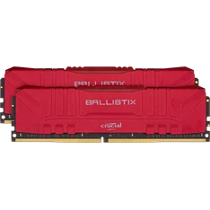 Crucial 32GB/3200MHz DDR-4 Ballistix piros (Kit! 2db 16GB) (BL2K16G32C16U4R) memória