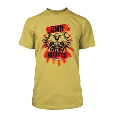 Cyberpunk 2077: Gym Beast Premium M méretű sárga póló