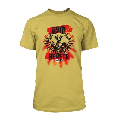 Cyberpunk 2077: Gym Beast Premium M méretű sárga póló