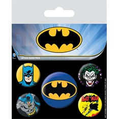 DC Comics Batman Retro kitűző csomag