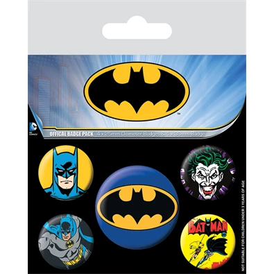 DC Comics Batman Retro kitűző csomag