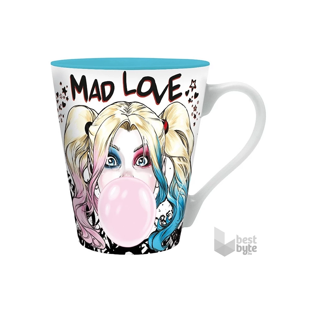 DC Comics "Harley Quinn Mad Love" 250 ml bögre + fém kulcstartó + füzet csomag