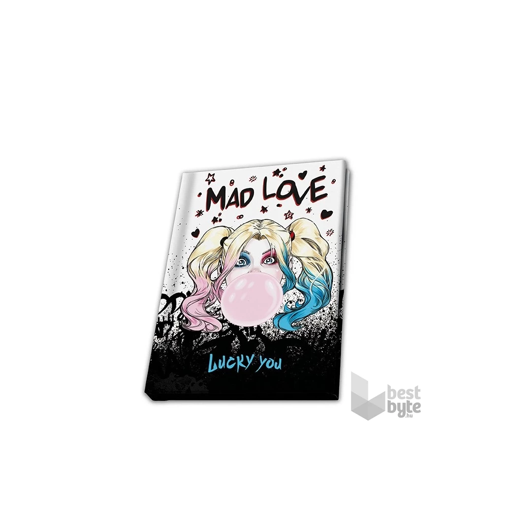 DC Comics "Harley Quinn Mad Love" 250 ml bögre + fém kulcstartó + füzet csomag
