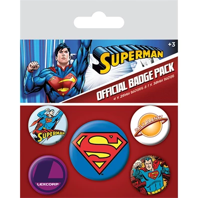 DC Comics Superman Retro kitűző csomag