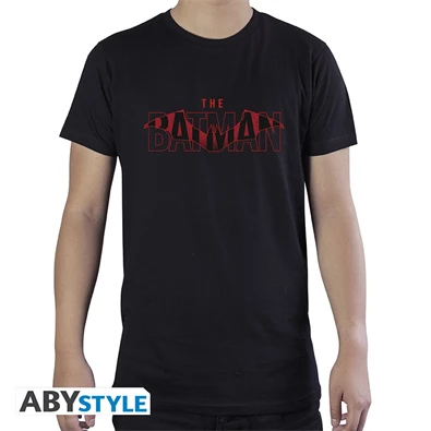 DC Comics "The Batman Logo" fekete férfi póló, XXL méret