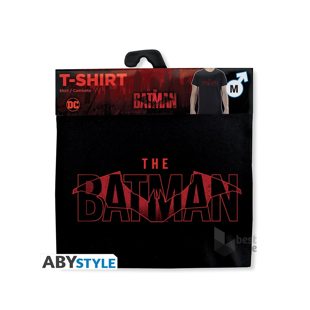 DC Comics "The Batman Logo" fekete férfi póló, XXL méret