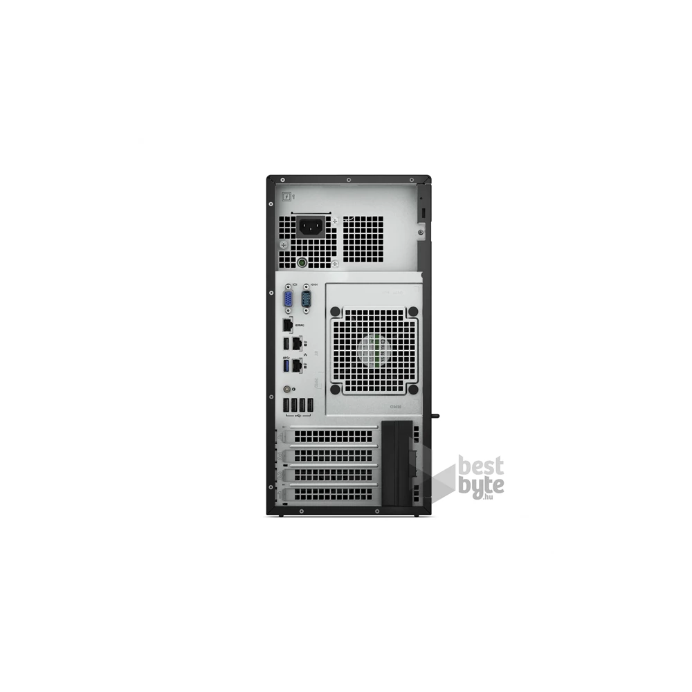 DELL ISG szerver - PE T150 torony (4x3.5"), 4C E-2334 3.4GHz, 1x16GB, 1x480GB RI SSD; H355, iD9 Ba.