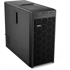 DELL ISG szerver - PE T150 torony (4x3.5"), 4C E-2334 3.4GHz, 1x16GB, 1x480GB RI SSD; H355, iD9 Ba.