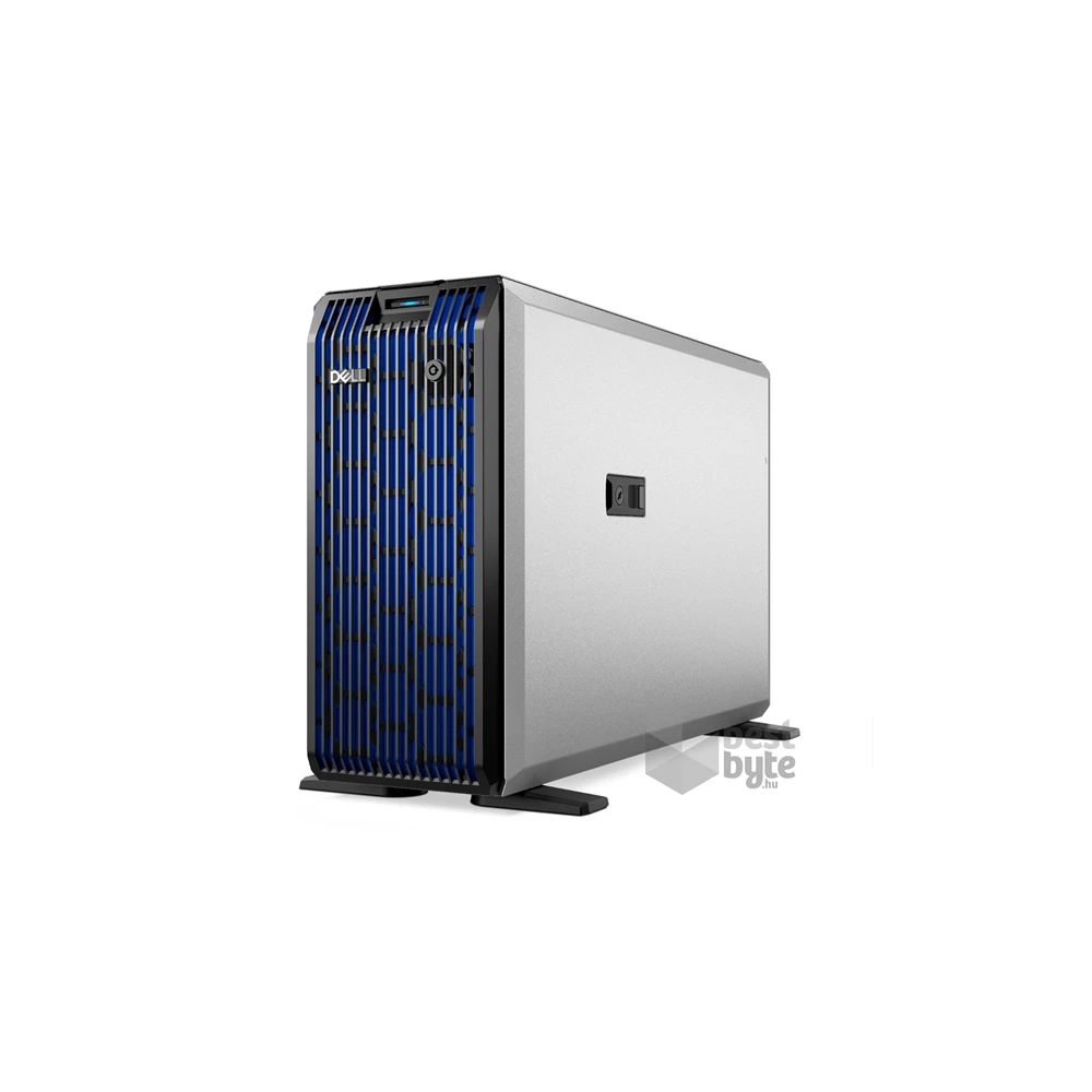 DELL ISG szerver - PE T360 torony (8x3.5"), 4C E-2434 3.4GHz, 1x16GB, 1x480GB RI SSD; H755, iD9 Ba., 2x700W.