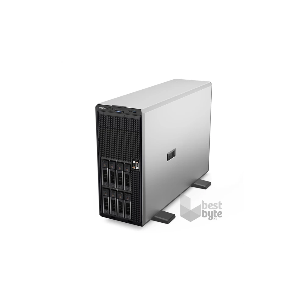 DELL ISG szerver - PE T550 torony (8x3.5"), 1x12C S4310 2.1GHz, 1x16GB, 1x480GB RI SSD; H755, iD9 En., 2x700W.