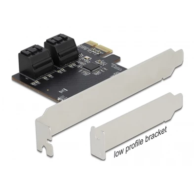Delock 90010 PCI-E x1 Bővítőkártya > 4x SATA 6Gb/s