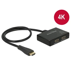 Delock 87700 Splitter HDMI 1x HDMI in > 2x HDMI out 4K 30Hz