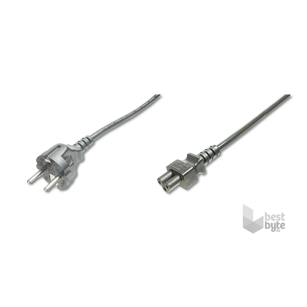 DIGITUS 250V 10A IEC C5 csatlakozó CEE 7/7 schuko dugó 1,2m tápkábel