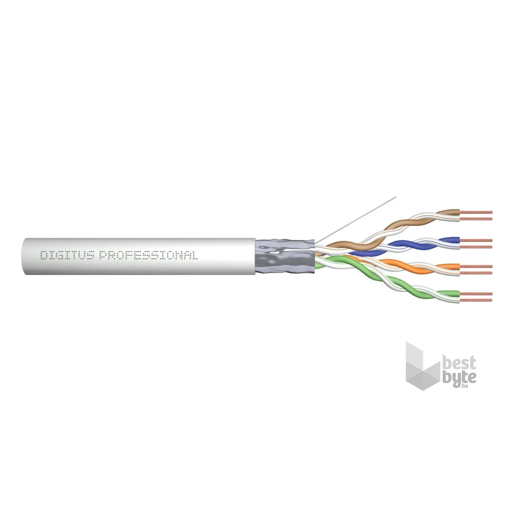 DIGITUS DK-1521-V-305 Cat.5e F/UTP 100MHz Eca PVC 305m árnyékolt szürke fali kábel