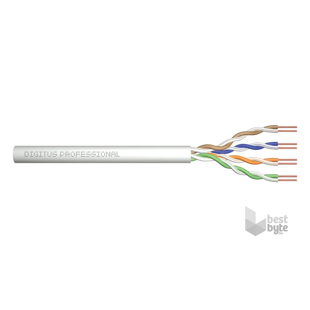 DIGITUS DK-1511-V-305-1 Cat.5e U/UTP 100MHz Eca PVC 305m szürke fali kábel