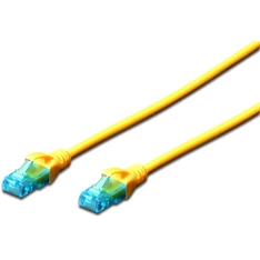 DIGITUS CAT5e U/UTP PVC 1m sárga patch kábel