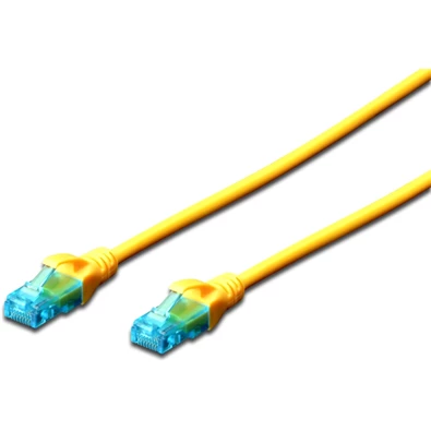 DIGITUS CAT5e U/UTP PVC 2m sárga patch kábel