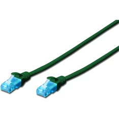 DIGITUS CAT5e U/UTP PVC 3m zöld patch kábel