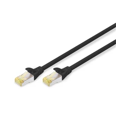 DIGITUS Cat.6A S/FTP LSZH 1m fekete patch kábel